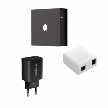 Smappee EV Wall charging kit black Socket with P1 and 4G 
