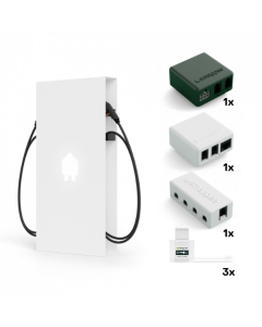 Smappee EV Base Business charger kit with cable - White