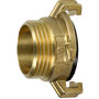 Brass quick coupling screw thread piece 3/4" 