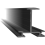 Aelex Lay-in profile 40 mm black L=6 m (price per metre)