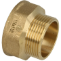 Brass adapter IS/US 1 1/2" x 1 1/4"