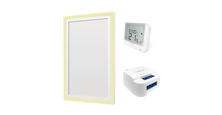 Infrared panel kit for bathroom up to 5 m² without app