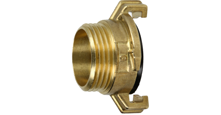 Brass quick coupling screw thread piece 3/4" 