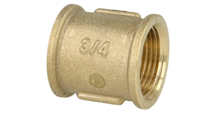 Double connection sock IS/IS 3/4" Brass bare