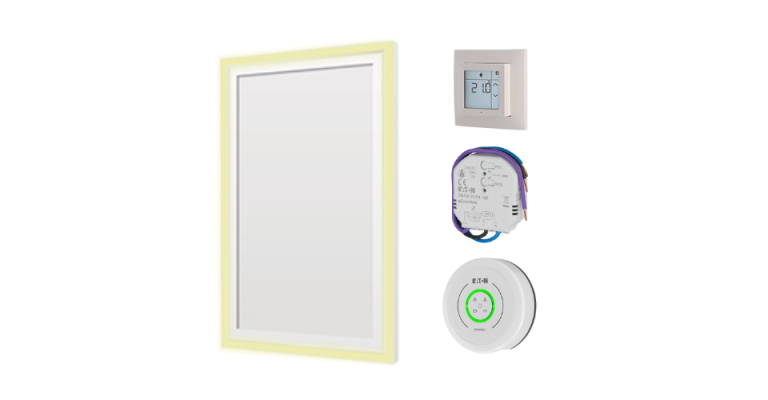 Infrared panel kit for bathroom up to 10 m² with app