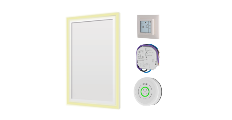 Infrared panel kit for bathroom up to 5 m² with app