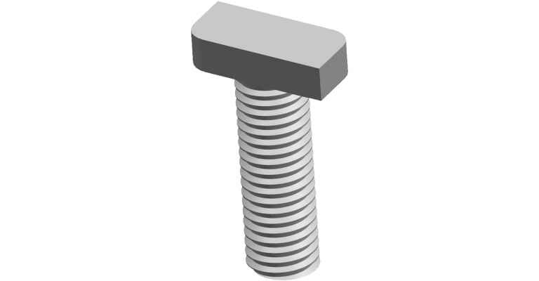 Hammer head bolt M10 x 30 mm stainless steel A2