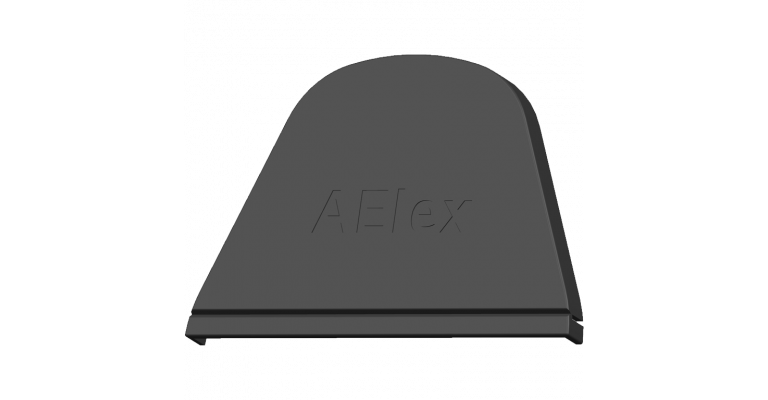 Aelex lay-in profile end cover