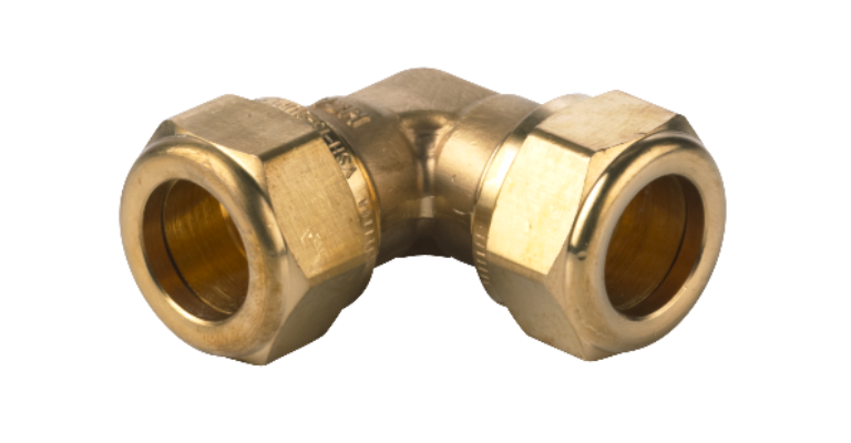 VSH brass compression fitting knee 28 x 28 S1220