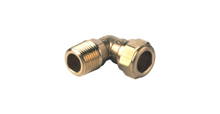 VSH brass compression fitting knee 28 x 1” S1212