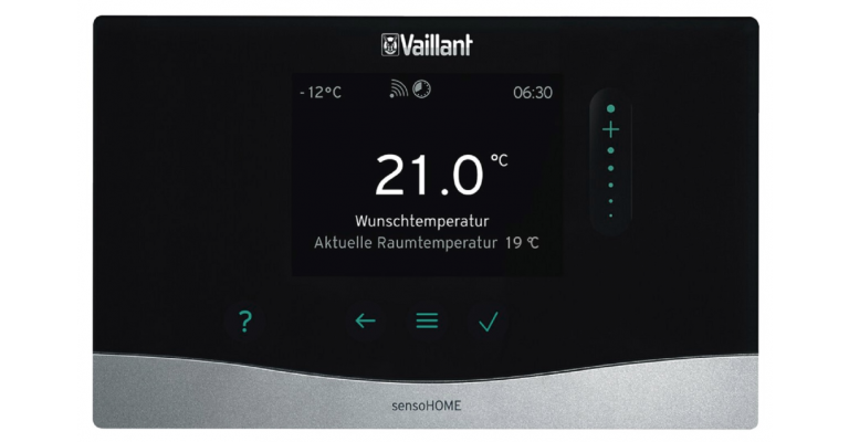 Vaillant sensoCOMFORT wireless system controller remote