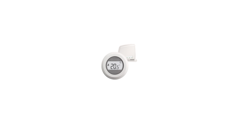 Honeywell Thermostat Round Modulation Wireless white