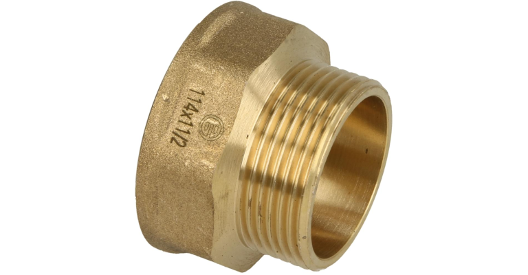 Brass adapter IS/US 1 1/2" x 1 1/4"