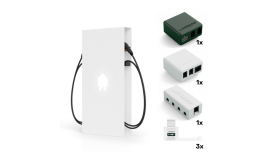 Smappee EV Base Business charger kit with cable - White