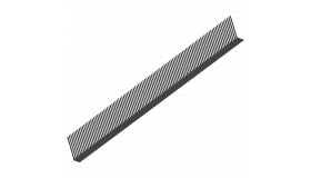 Ubbink Vogelschroot - L 1000 x H 55mm - zwart