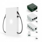 Smappee EV Base Business charger kit with cable - White