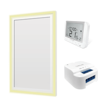 Infrared panel kit for bathroom up to 5 m² without app