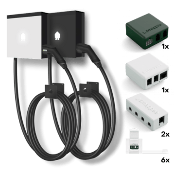 Smappee EV Wall charger kit with cable - White