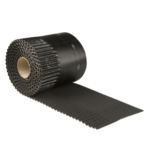 Ubiflex Ribbel breedte 300mm zwart (1 rol = 6m)